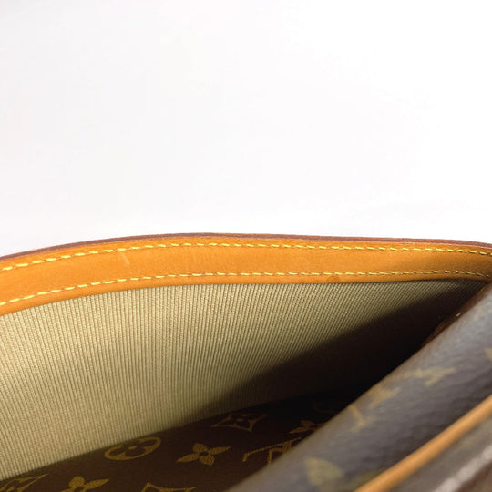LOUIS VUITTON Shoulder Bag M45254 Monogram canvas Brown Reporter PM unisex Used Authentic