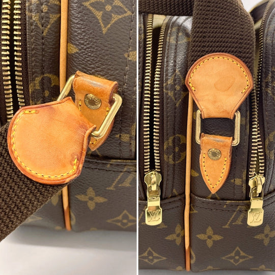 LOUIS VUITTON Shoulder Bag M45254 Monogram canvas Brown Reporter PM unisex Used Authentic