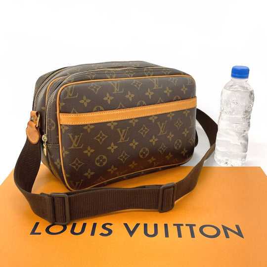 LOUIS VUITTON Shoulder Bag M45254 Monogram canvas Brown Reporter PM unisex Used Authentic