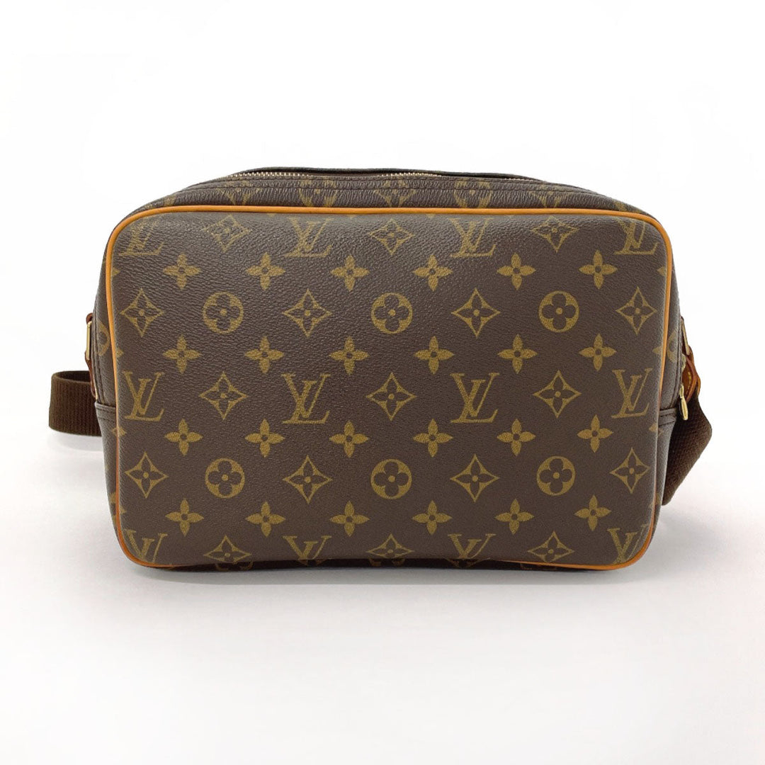 LOUIS VUITTON Shoulder Bag M45254 Monogram canvas Brown Reporter PM unisex Used Authentic