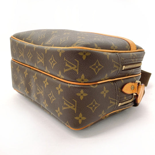 LOUIS VUITTON Shoulder Bag M45254 Monogram canvas Brown Reporter PM unisex Used Authentic