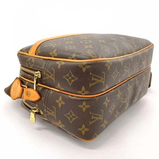 LOUIS VUITTON Shoulder Bag M45254 Monogram canvas Brown Reporter PM unisex Used Authentic