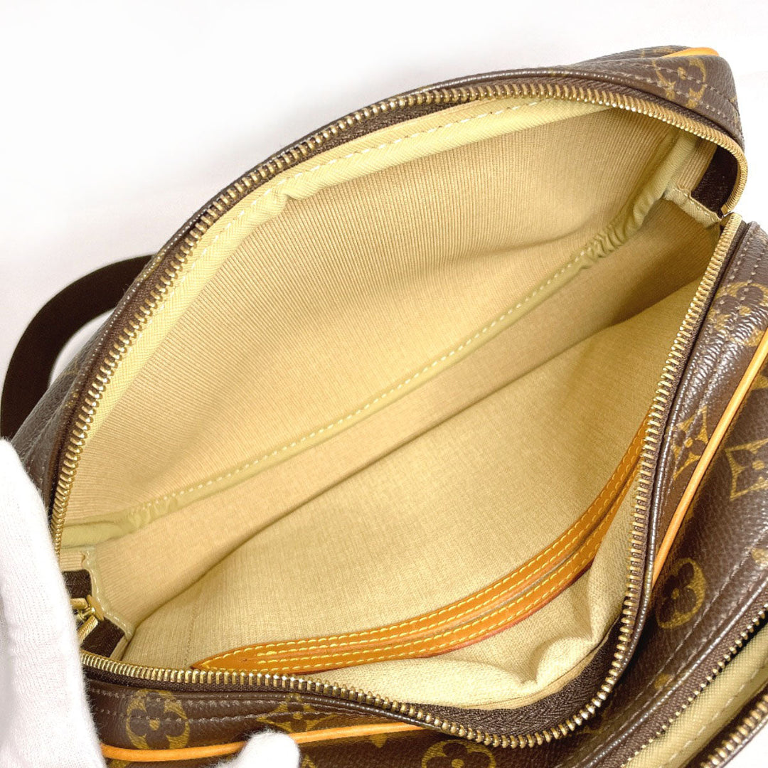LOUIS VUITTON Shoulder Bag M45254 Monogram canvas Brown Reporter PM unisex Used Authentic
