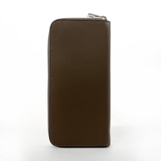 LOEWE Long Wallet Purse leather Brown anagram mens Used Authentic