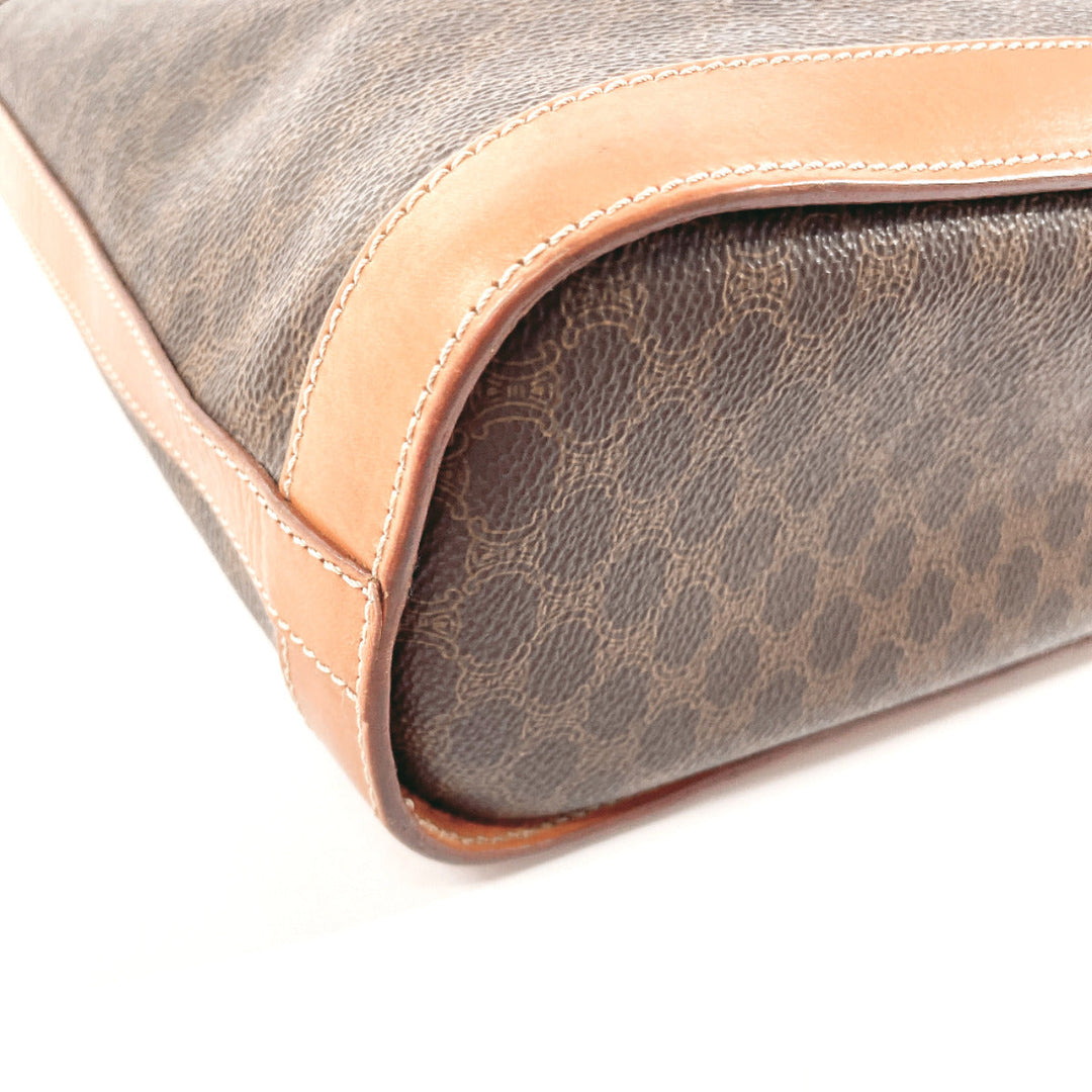 CELINE Tote Bag PVC Brown Macadam Women Used Authentic