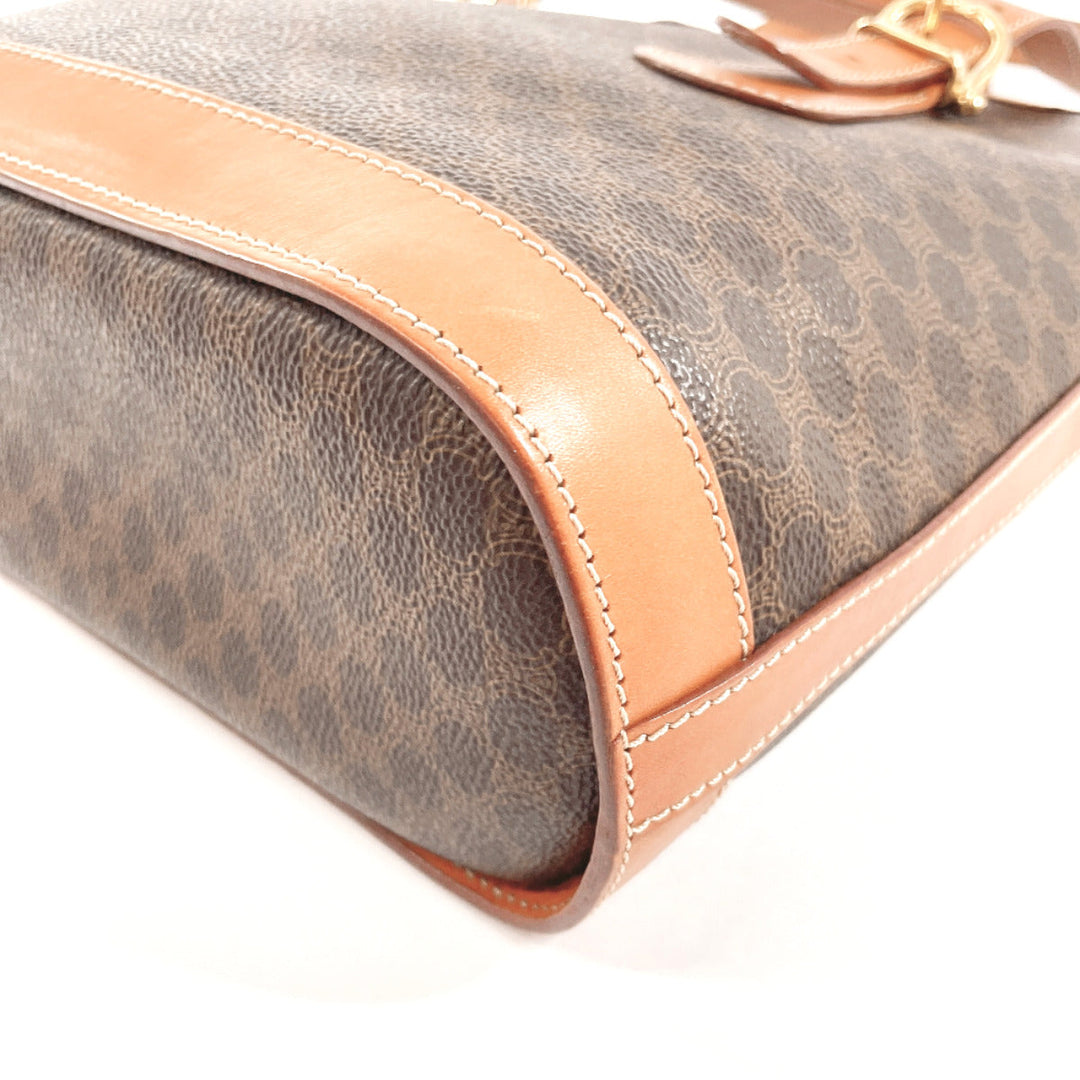 CELINE Tote Bag PVC Brown Macadam Women Used Authentic