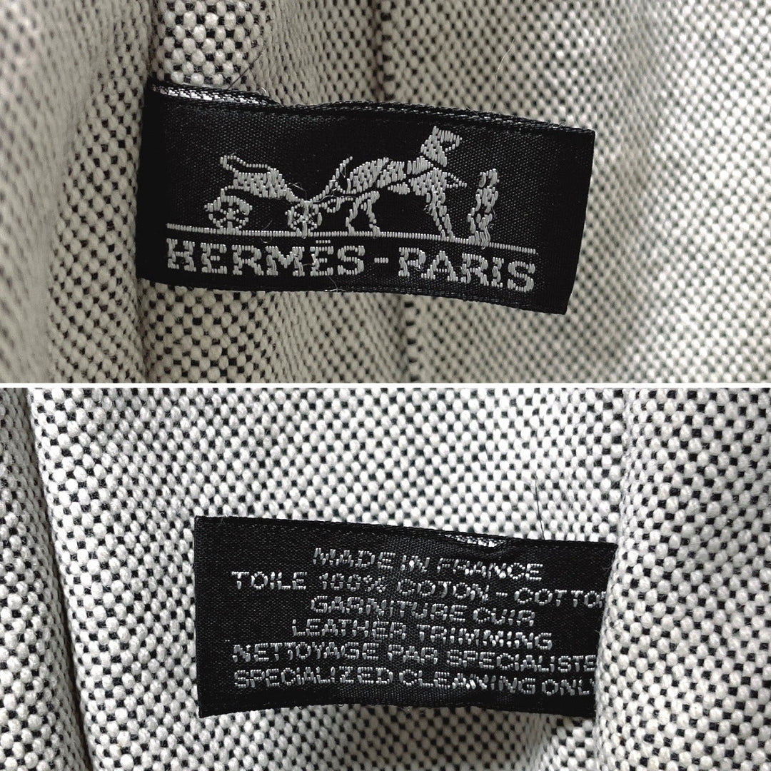 HERMES Tote Bag Tower ash gray New Fool Toe MM unisex Used Authentic