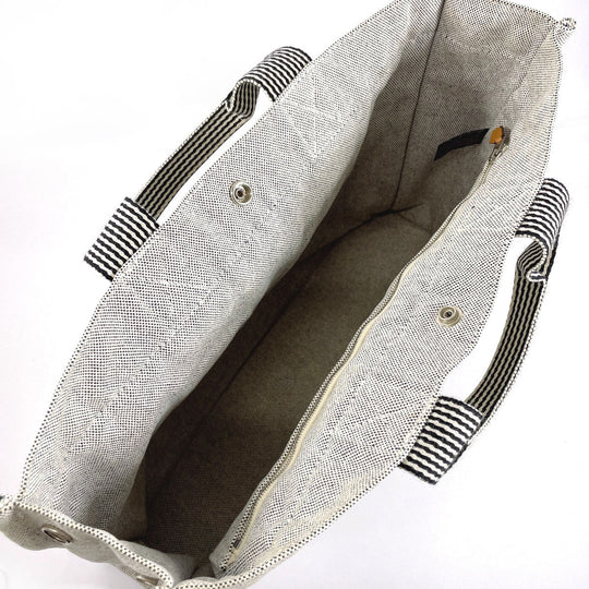 HERMES Tote Bag Tower ash gray New Fool Toe MM unisex Used Authentic