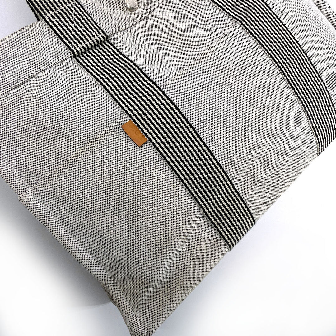 HERMES Tote Bag Tower ash gray New Fool Toe MM unisex Used Authentic