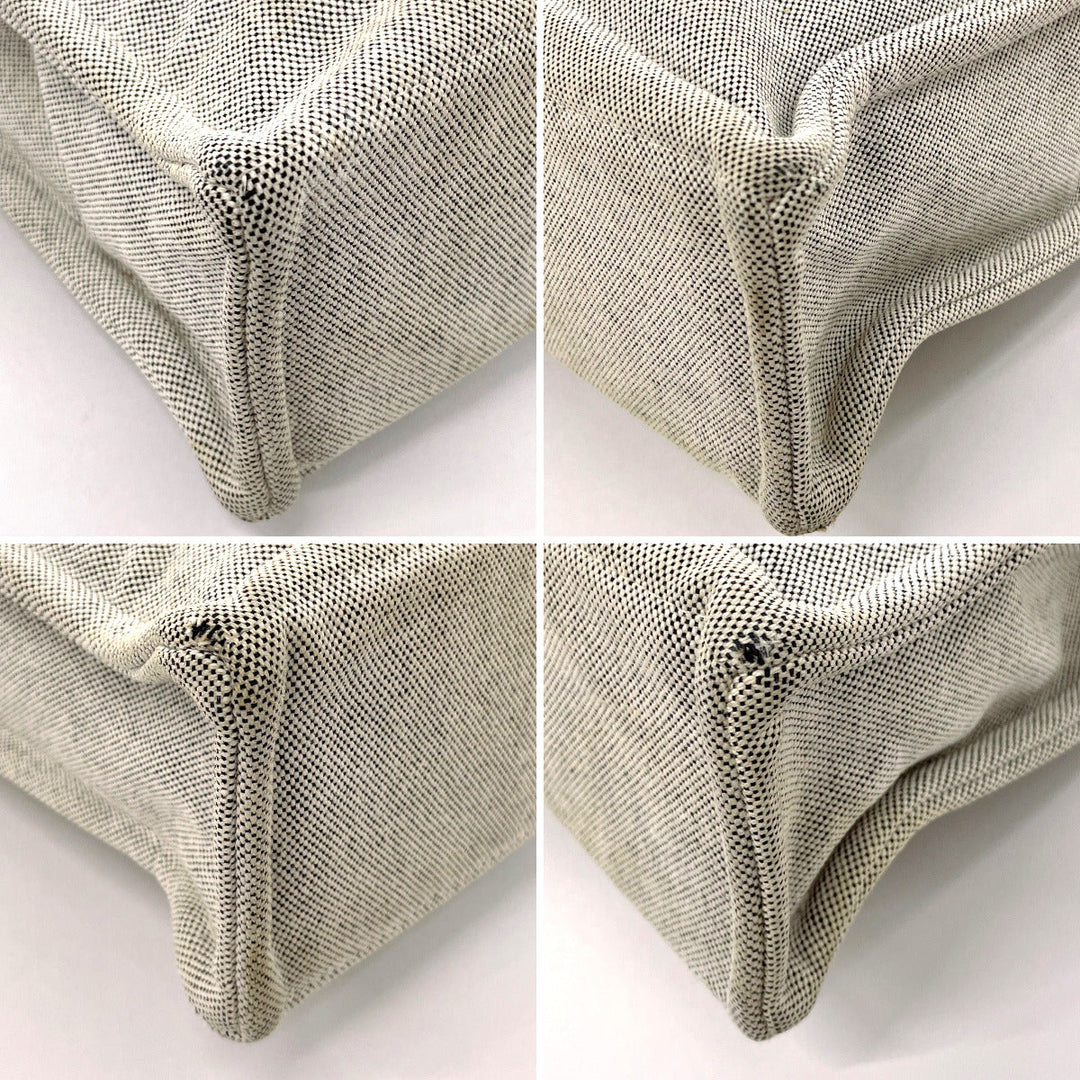 HERMES Tote Bag Tower ash gray New Fool Toe MM unisex Used Authentic