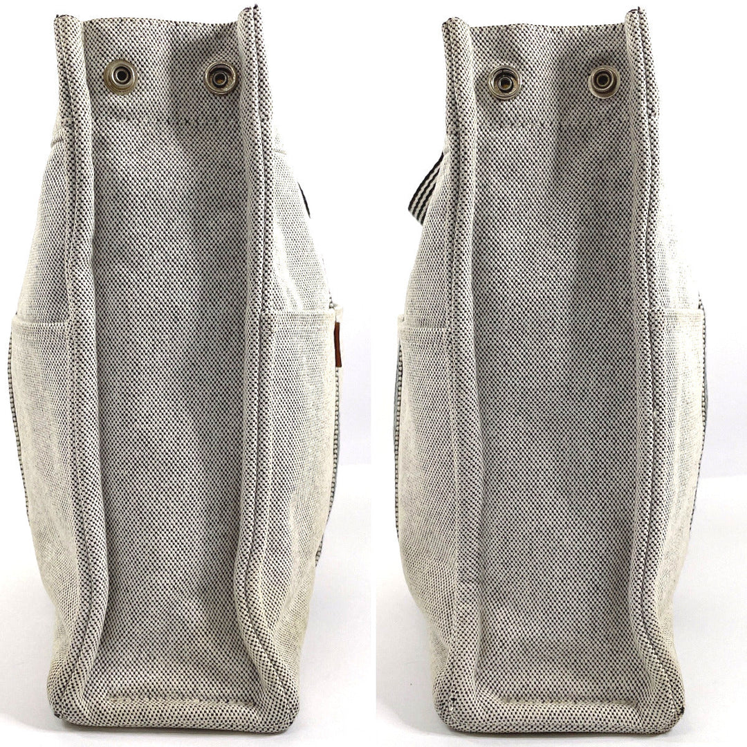 HERMES Tote Bag Tower ash gray New Fool Toe MM unisex Used Authentic