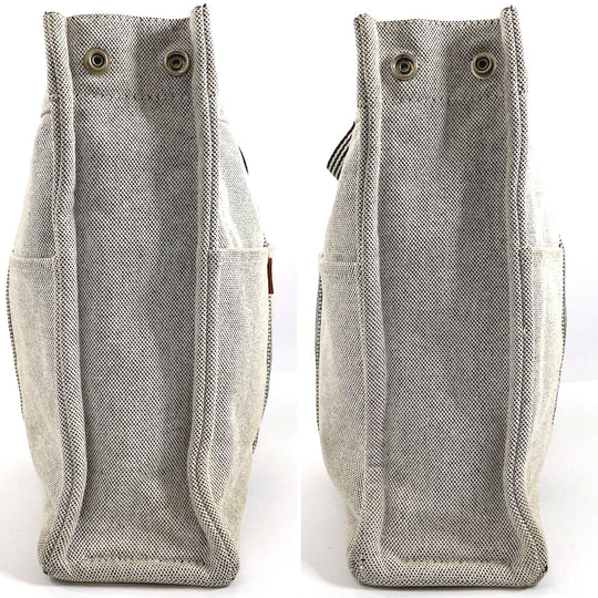 HERMES Tote Bag Tower ash gray New Fool Toe MM unisex Used Authentic