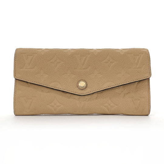 LOUIS VUITTON Long Wallet Purse M60751 Monogram Ann Platt beige Portefeuille Curiuse