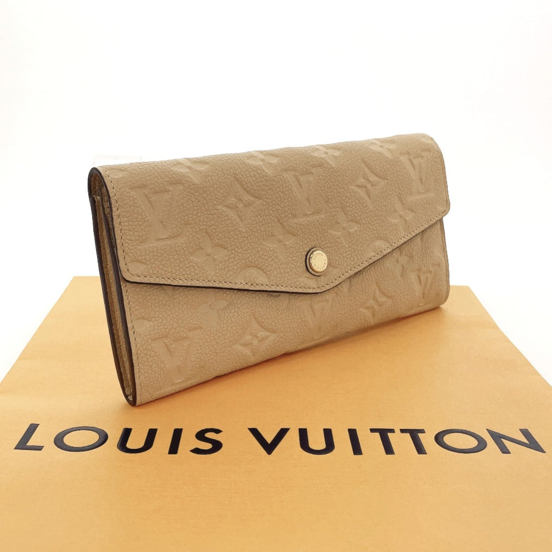 LOUIS VUITTON Long Wallet Purse M60751 Monogram Ann Platt beige Portefeuille Curiuse