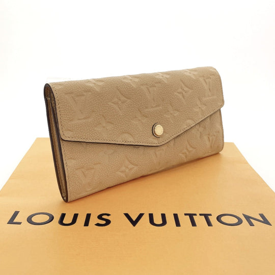 LOUIS VUITTON Long Wallet Purse M60751 Monogram Ann Platt beige Portefeuille Curiuse