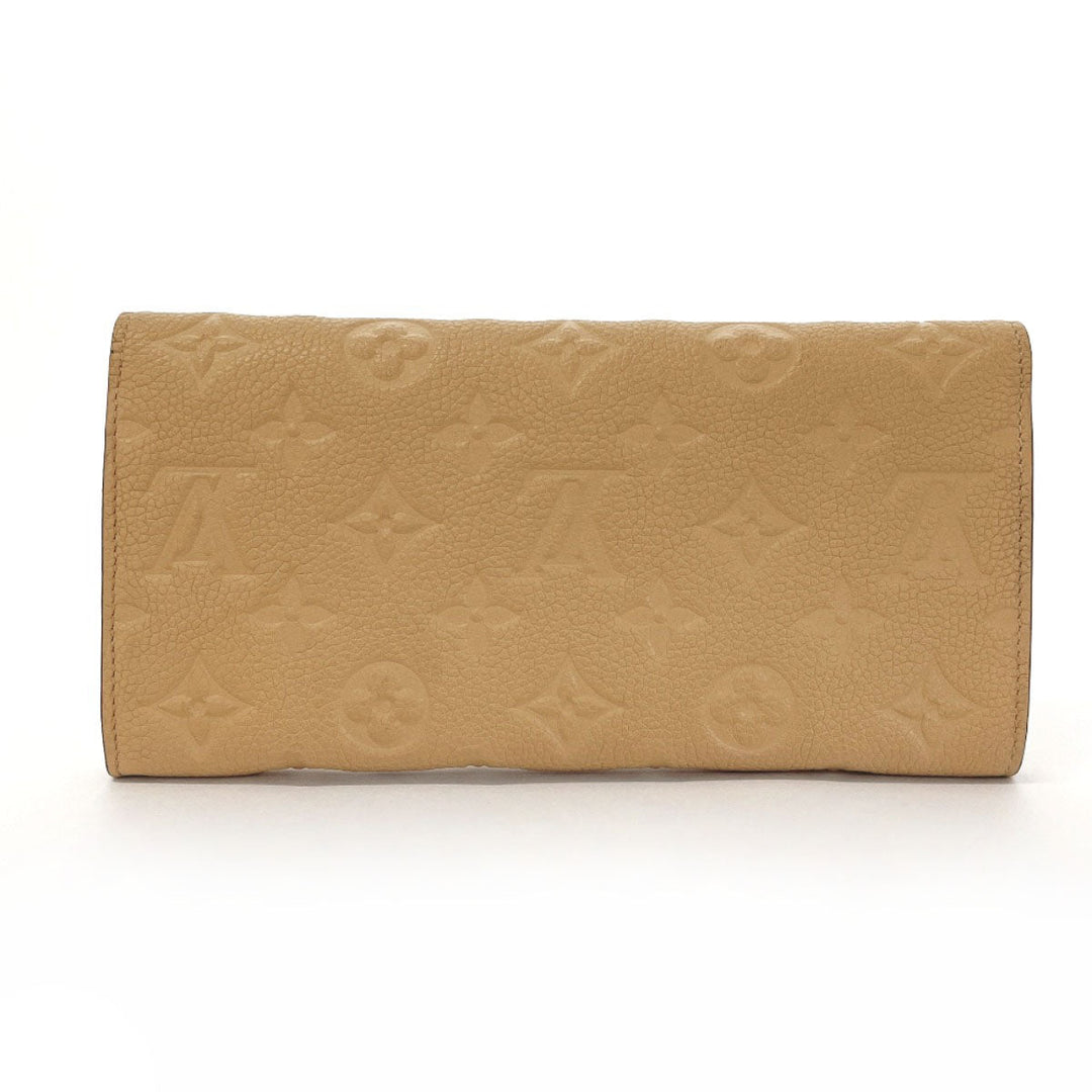LOUIS VUITTON Long Wallet Purse M60751 Monogram Ann Platt beige Portefeuille Curiuse