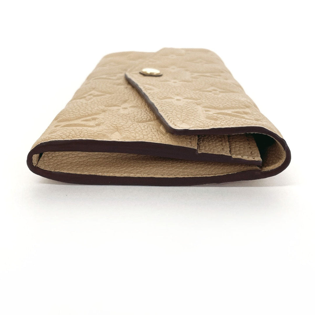LOUIS VUITTON Long Wallet Purse M60751 Monogram Ann Platt beige Portefeuille Curiuse