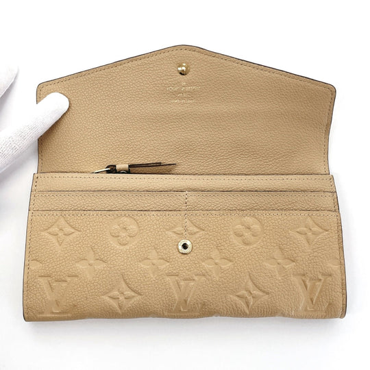 LOUIS VUITTON Long Wallet Purse M60751 Monogram Ann Platt beige Portefeuille Curiuse