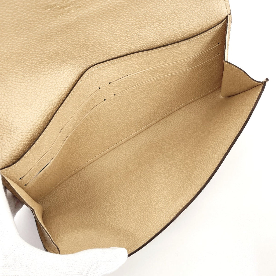 LOUIS VUITTON Long Wallet Purse M60751 Monogram Ann Platt beige Portefeuille Curiuse