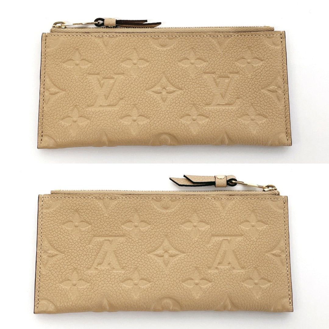 LOUIS VUITTON Long Wallet Purse M60751 Monogram Ann Platt beige Portefeuille Curiuse