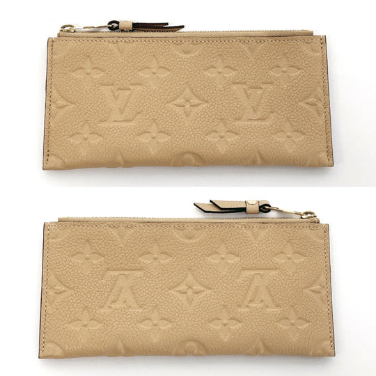 LOUIS VUITTON Long Wallet Purse M60751 Monogram Ann Platt beige Portefeuille Curiuse