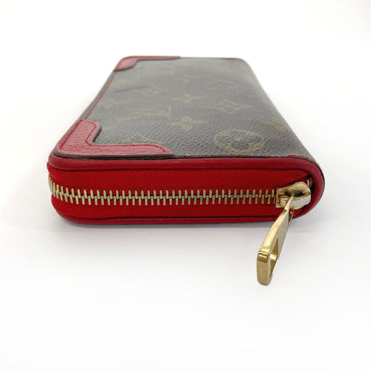 LOUIS VUITTON Long Wallet Purse M61854 Monogram canvas Brown Zippy wallet Retiro