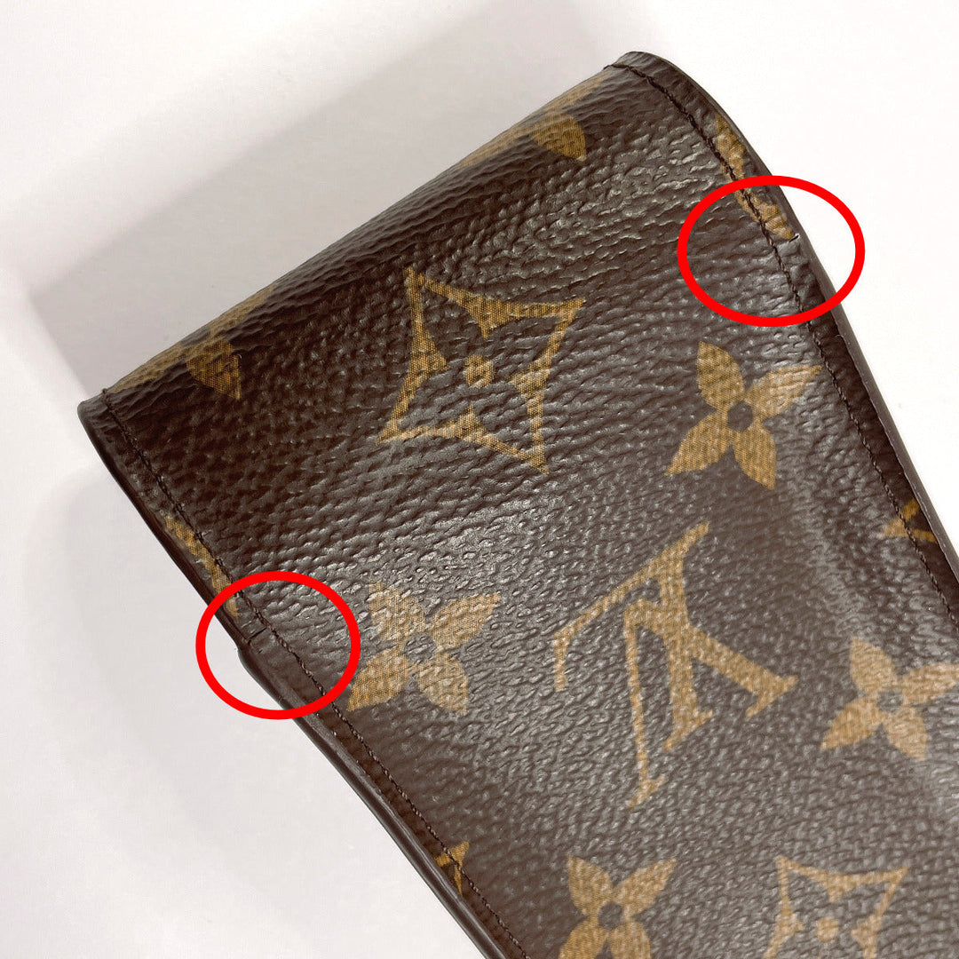 LOUIS VUITTON Other accessories M63024 Monogram canvas Brown Etui cigarette Cigarette case unisex Used Authentic