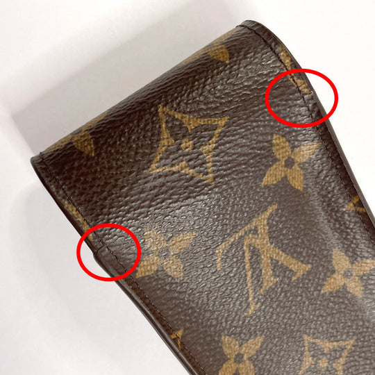LOUIS VUITTON Other accessories M63024 Monogram canvas Brown Etui cigarette Cigarette case unisex Used Authentic