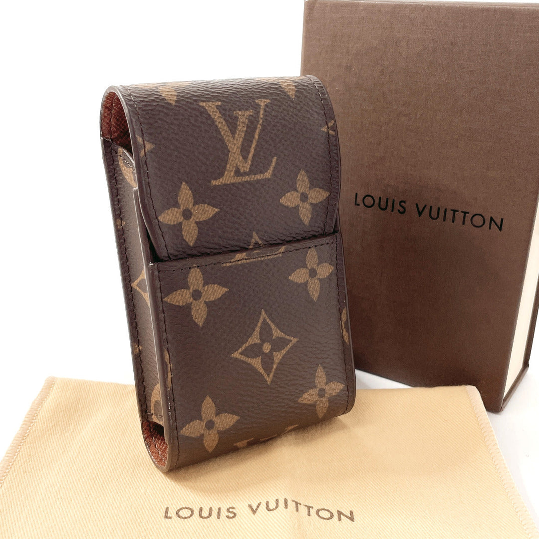 LOUIS VUITTON Other accessories M63024 Monogram canvas Brown Etui cigarette Cigarette case unisex Used Authentic