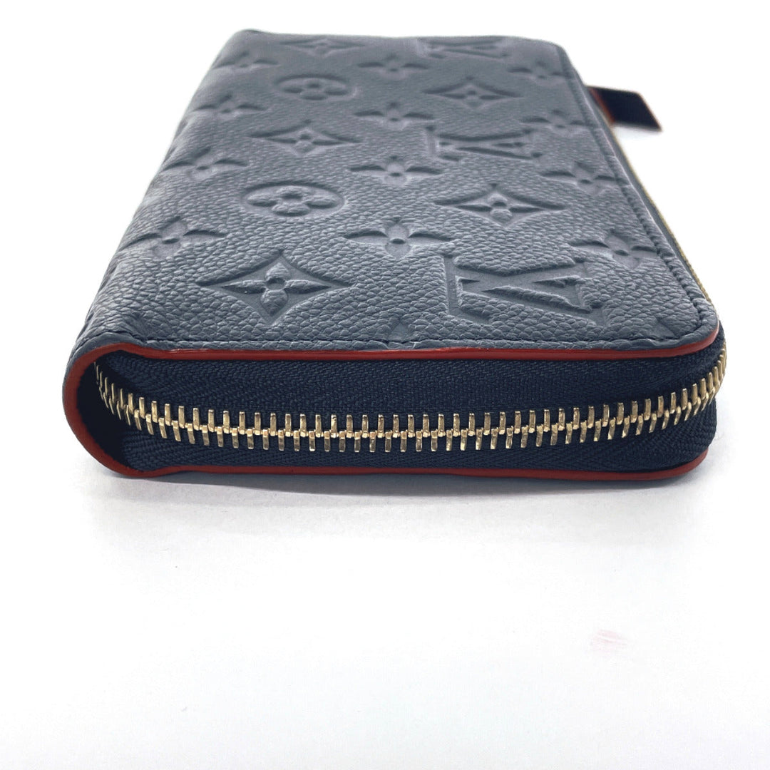 LOUIS VUITTON Long Wallet Purse M62121 Monogram Ann Platt Navy Zippy wallet Women Used Authentic