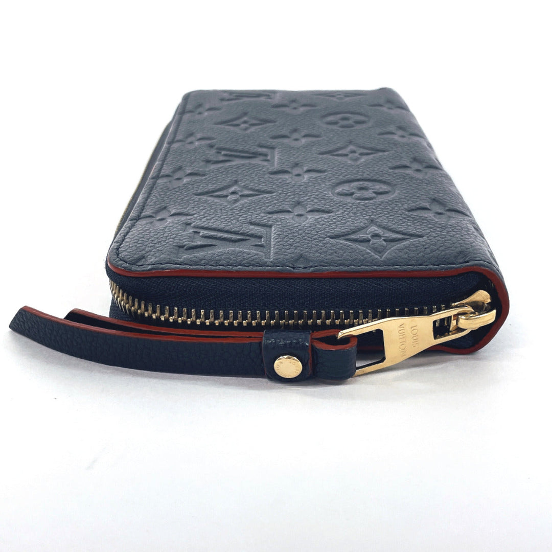 LOUIS VUITTON Long Wallet Purse M62121 Monogram Ann Platt Navy Zippy wallet Women Used Authentic