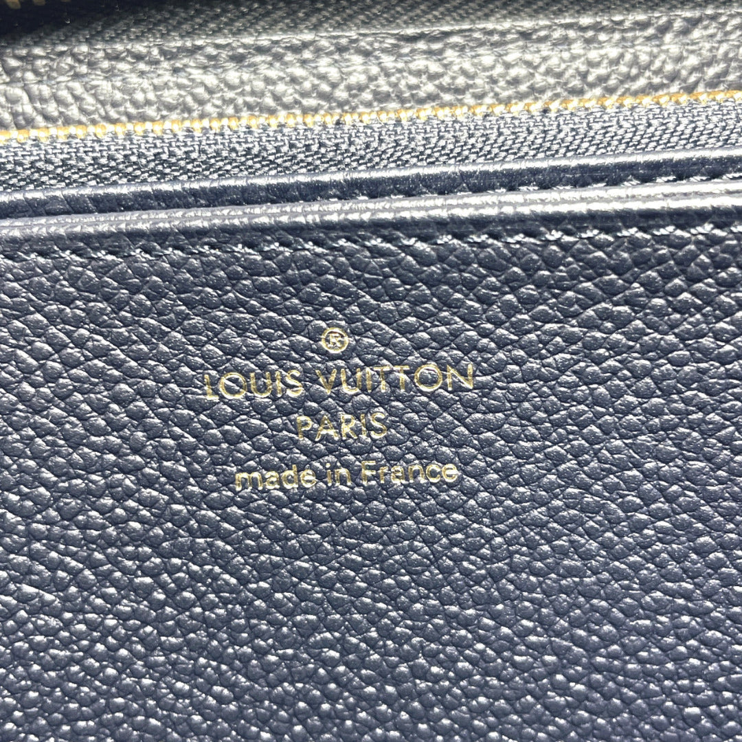 LOUIS VUITTON Long Wallet Purse M62121 Monogram Ann Platt Navy Zippy wallet Women Used Authentic