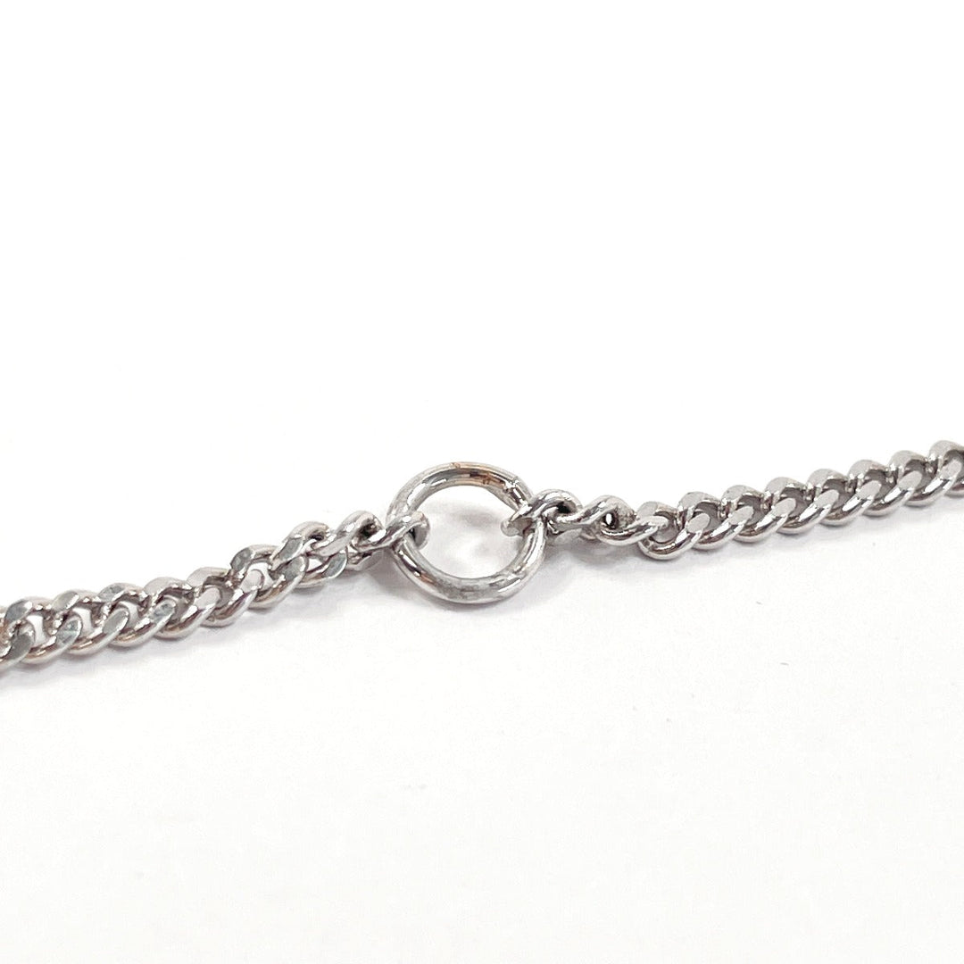 Dior bracelet Metal, Rhinestone Silver butterfly logo Women Used Authentic