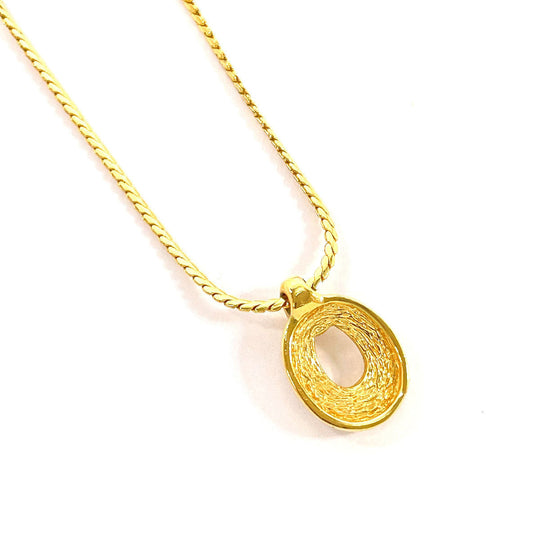 Christian Dior Necklace Metal, Rhinestone gold