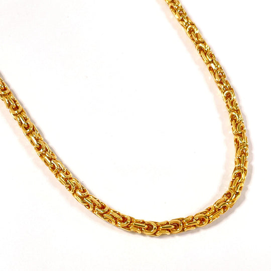 Christian Dior Necklace metal gold Chain Women Used Authentic