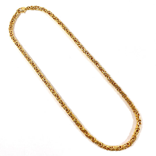 Christian Dior Necklace metal gold Chain Women Used Authentic