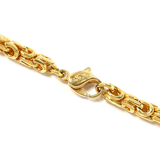 Christian Dior Necklace metal gold Chain Women Used Authentic