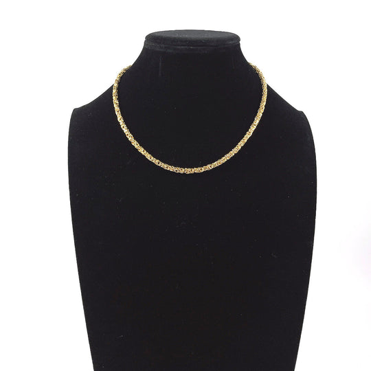 Christian Dior Necklace metal gold Chain Women Used Authentic