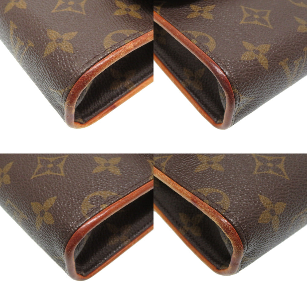 LOUIS VUITTON Waist bag M51855 Monogram canvas Brown Monogram Florentine Women Used Authentic