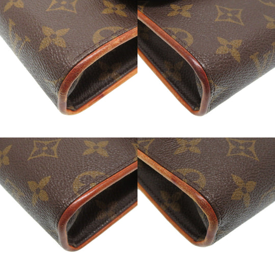 LOUIS VUITTON Waist bag M51855 Monogram canvas Brown Monogram Florentine Women Used Authentic
