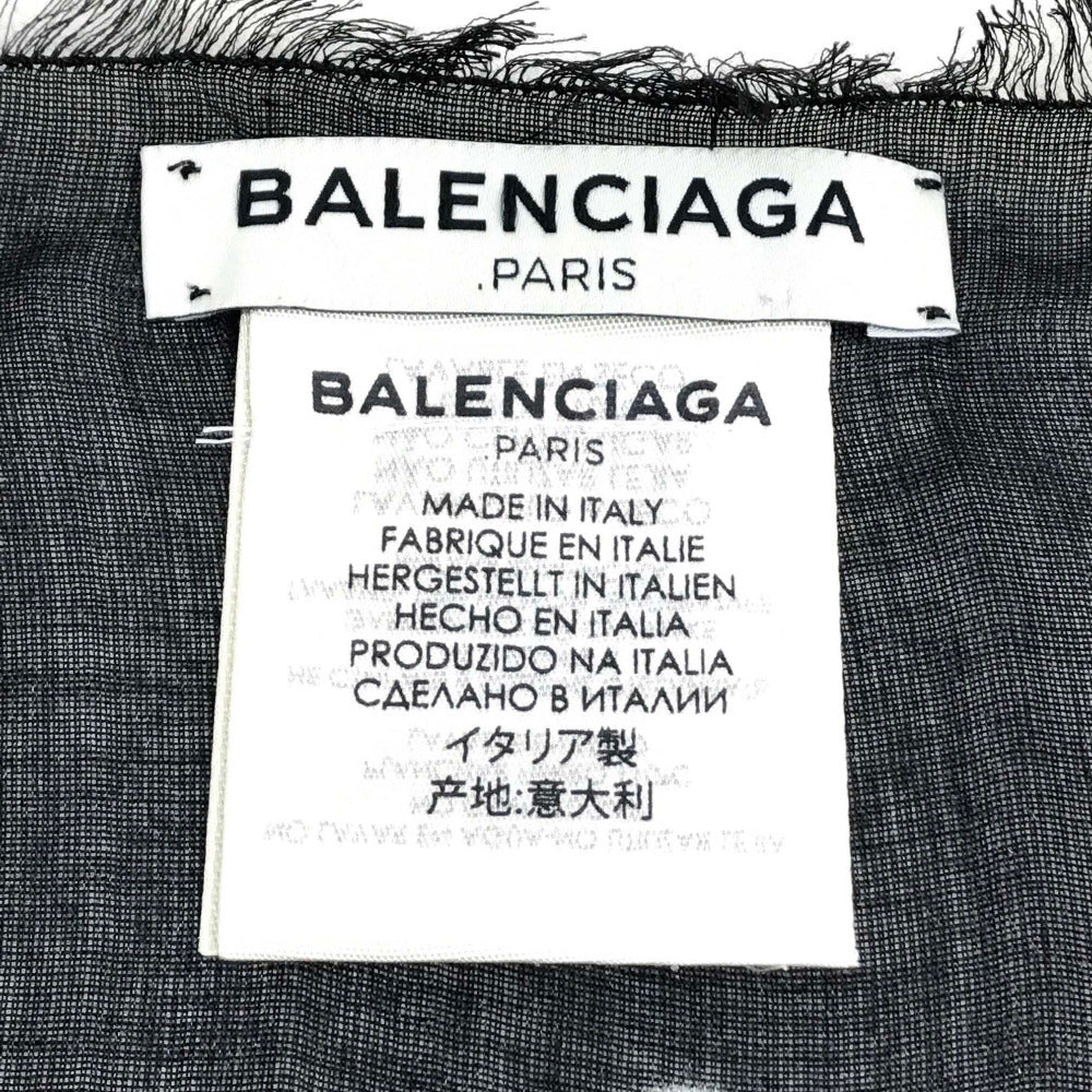 BALENCIAGA Scarf 452218 Rayon, Silk Black type Stall scarf