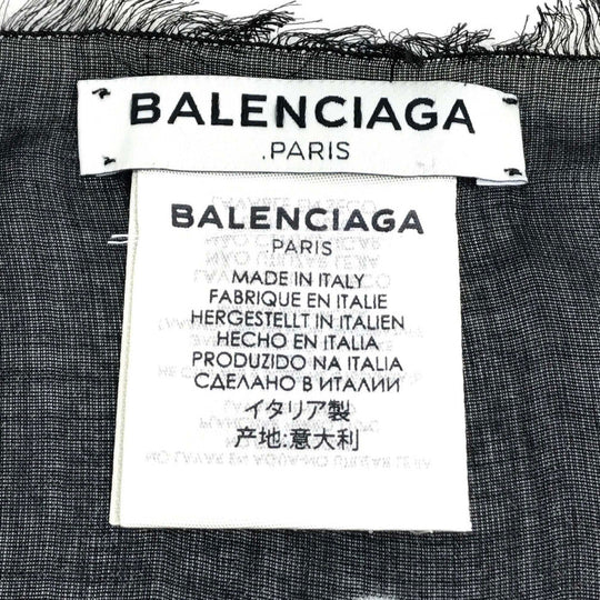 BALENCIAGA Scarf 452218 Rayon, Silk Black type Stall scarf