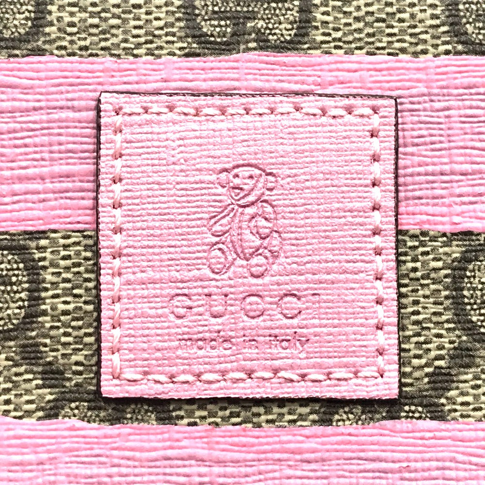 GUCCI Backpack 271327 GG Supreme Canvas Pink x Beige GG Supreme Children's Border