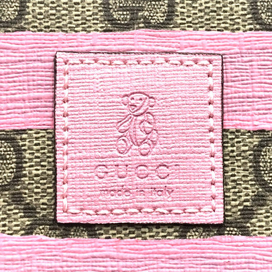 GUCCI Backpack 271327 GG Supreme Canvas Pink x Beige GG Supreme Children's Border