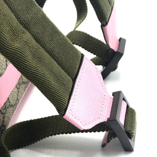GUCCI Backpack 271327 GG Supreme Canvas Pink x Beige GG Supreme Children's Border
