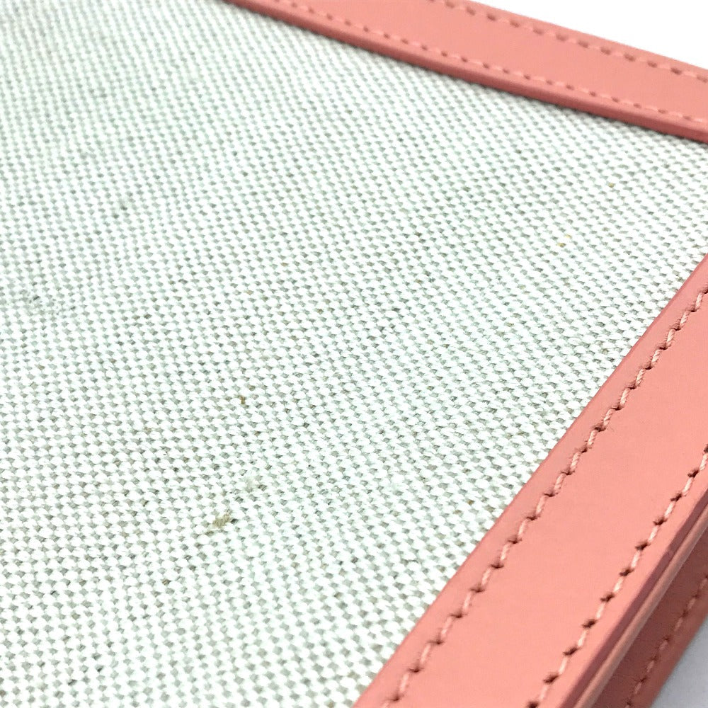 BALENCIAGA Clutch bag 410119 Canvas, leather white Men's Women Classic Women(unisex) Used Authentic