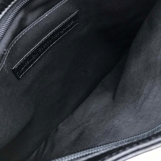 BALENCIAGA Clutch bag 535334 leather Black x multicolor Graffiti Paint Explorer mens Used Authentic