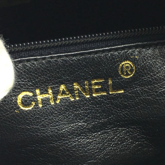 CHANEL Shoulder Bag lambskin Gray type CC COCO Mark Matrasse Fringe Women Used Authentic