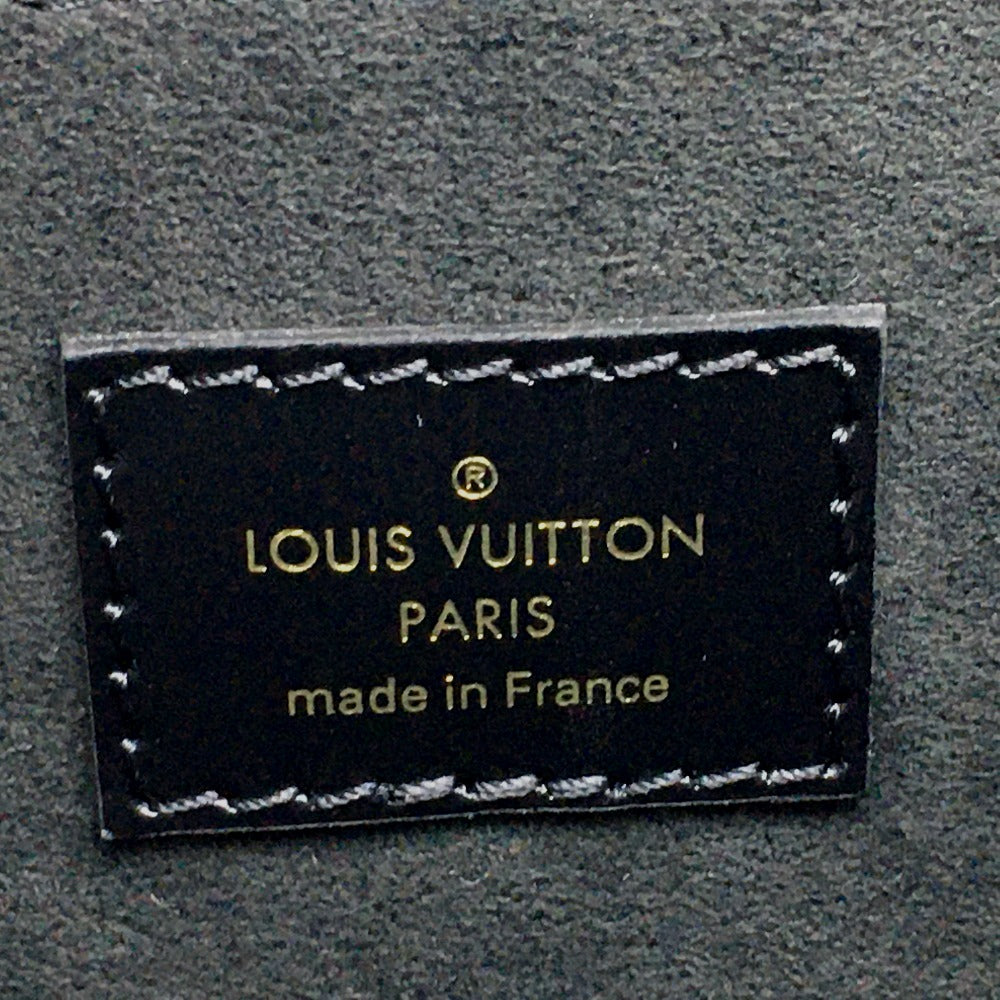 LOUIS VUITTON Shoulder Bag M55821 Calfskin black LV Lock Chain Dauphin MM Women Used Authentic
