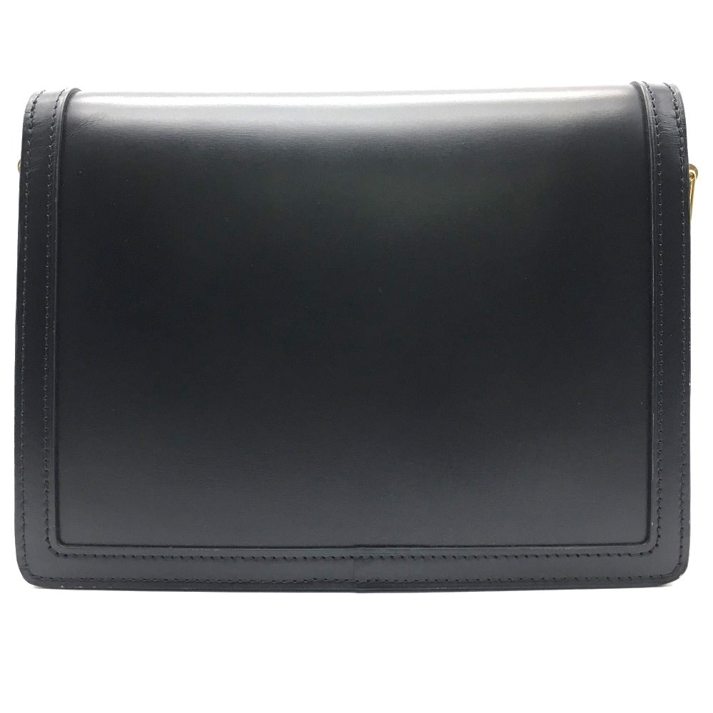 LOUIS VUITTON Shoulder Bag M55821 Calfskin black LV Lock Chain Dauphin MM Women Used Authentic